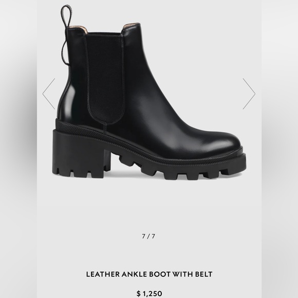 Gucci ankle boots with belt - Picture 3 of 7